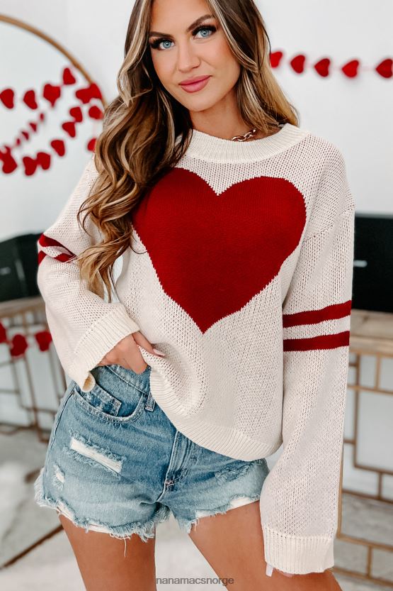 krem NanaMacs med hele mitt hjerte langermet genser 402NJ01718
