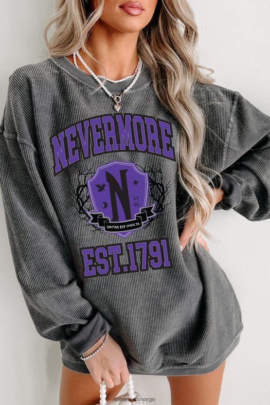 kull NanaMacs unitas est invicta grafisk crewneck med ledning 402NJ0905