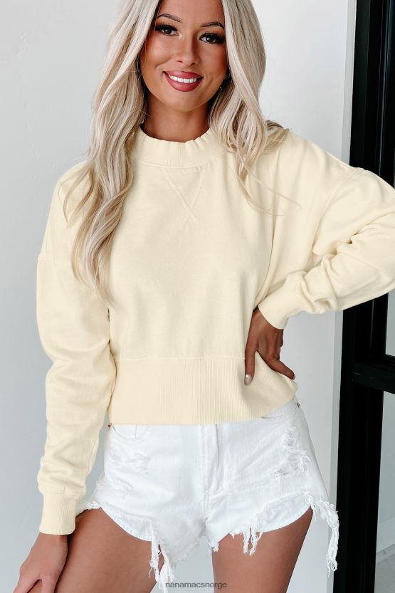 limonade NanaMacs mineral wash cropped pullover sweatshirt 402NJ0766