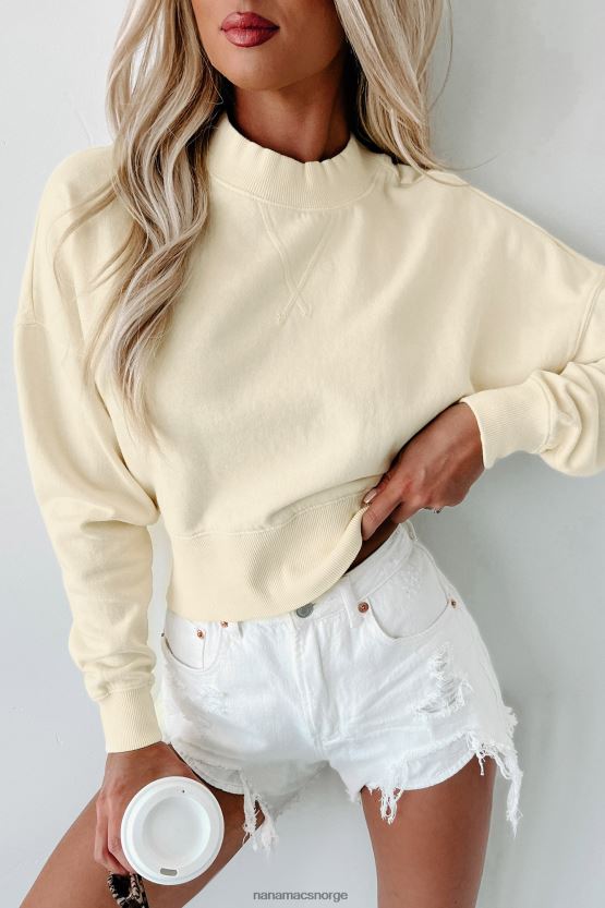 limonade NanaMacs mineral wash cropped pullover sweatshirt 402NJ0766