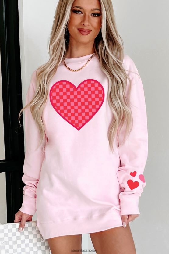 lyserosa NanaMacs aldri gå glipp av en beat grafisk crewneck 402NJ03595