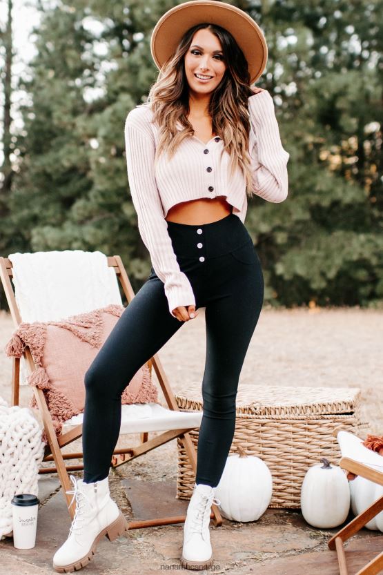 rødme NanaMacs ester knapp-up cropped genser 402NJ01313