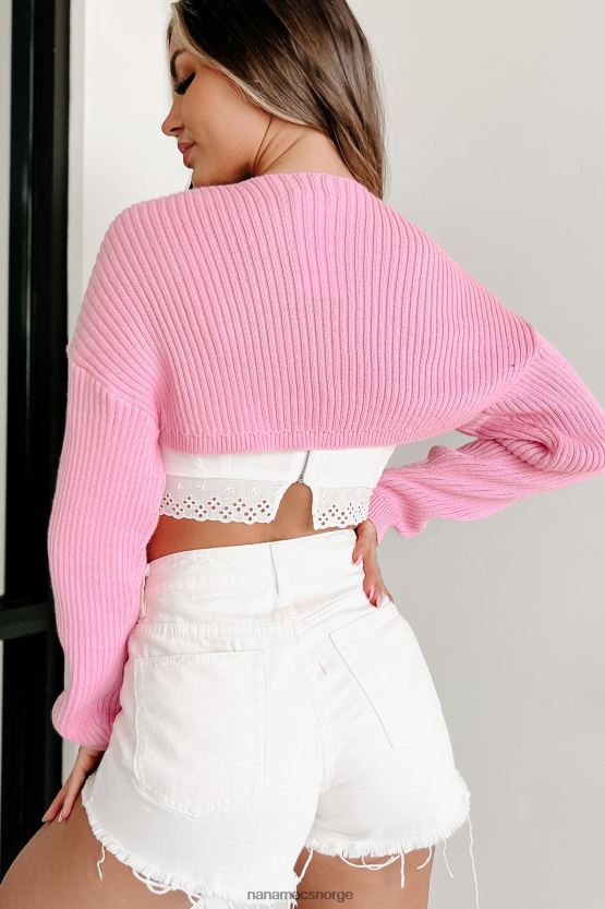 rosa NanaMacs liten dansergenser strikket bolero skuldertrekk 402NJ01713