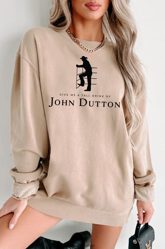 sandstein NanaMacs tall drink of john vintage wash grafisk crewneck 402NJ01042