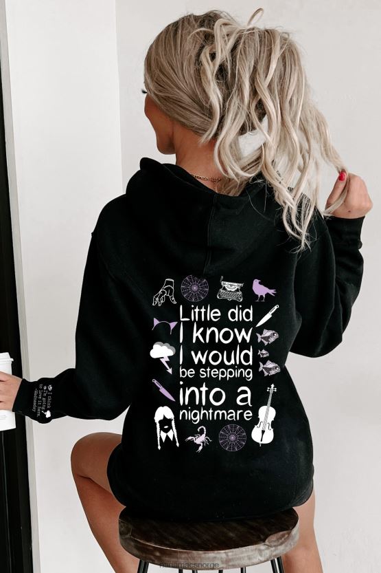 svart NanaMacs gå inn i et mareritt dobbeltsidig grafisk flere skjortealternativer 402NJ01022