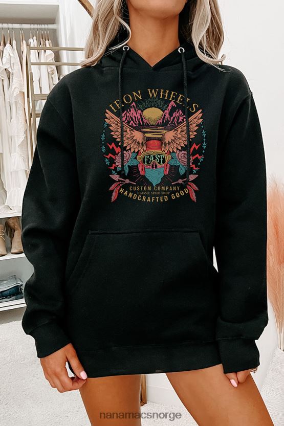 svart NanaMacs jern hjul grafisk flere skjorte alternativer 402NJ01004