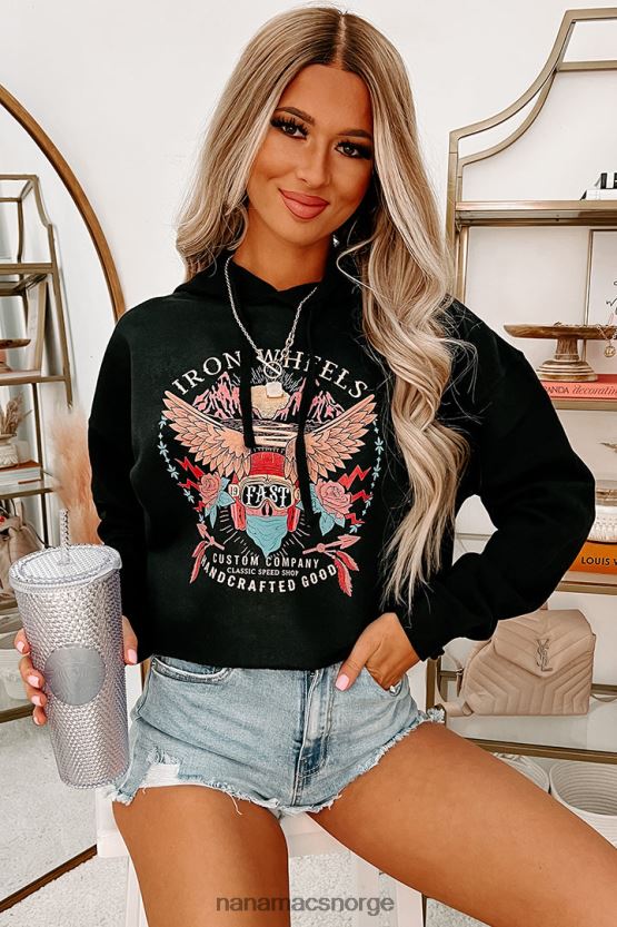 svart NanaMacs jern hjul grafisk flere skjorte alternativer 402NJ01004