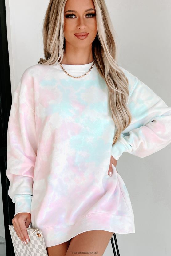 tie dye sukkerspinn NanaMacs lett tie dye crewneck 402NJ0672