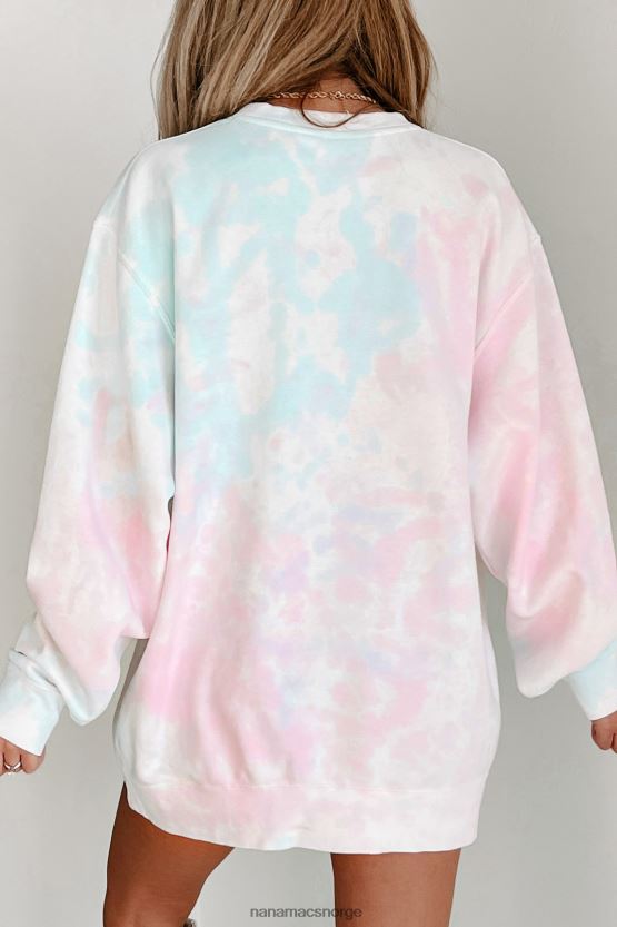 tie dye sukkerspinn NanaMacs lett tie dye crewneck 402NJ0672