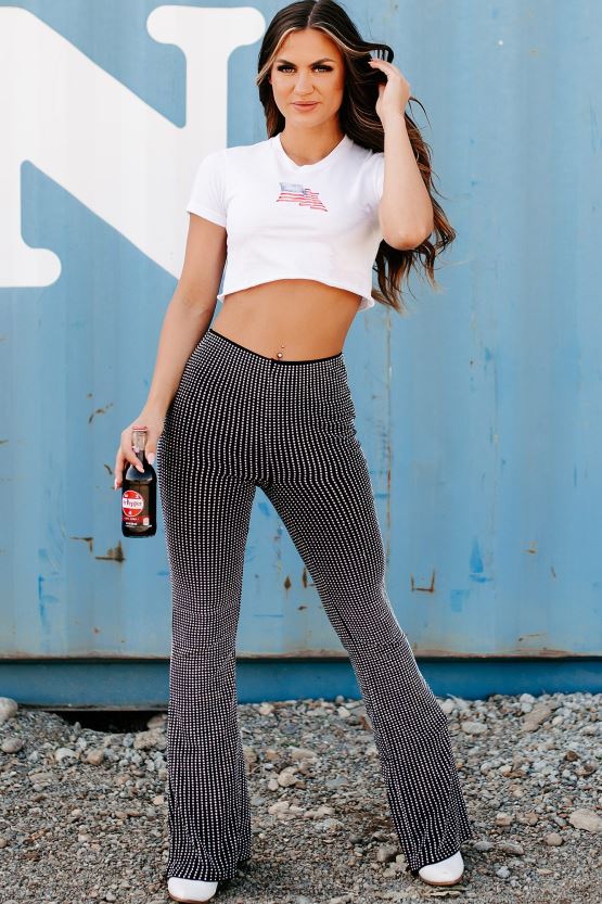 hvit NanaMacs symbol på stolthet rå hem grafisk beskjæring tee 402NJ0800