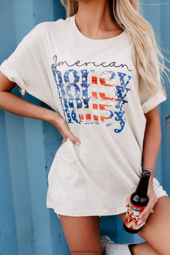 lynghavregryn NanaMacs søt amerikansk honning grafisk t-skjorte 402NJ0791