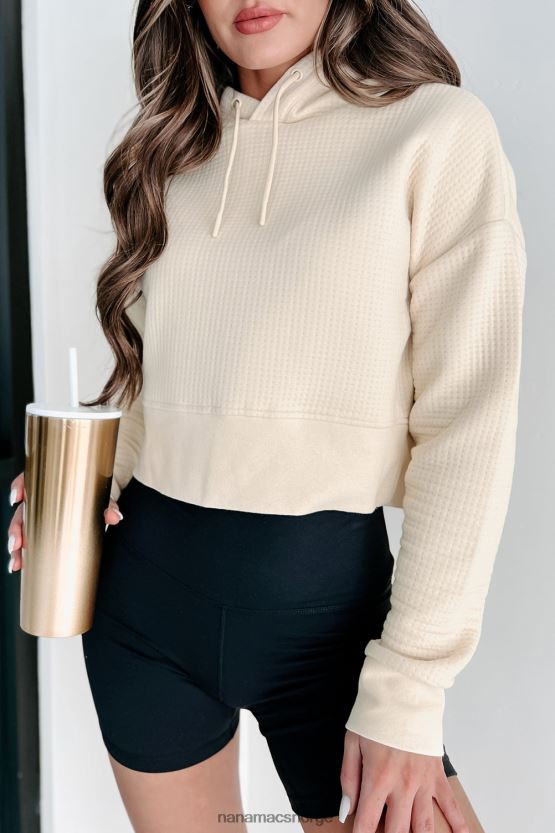 krem NanaMacs perfekt behagelig teksturert hettegenser 402NJ03760