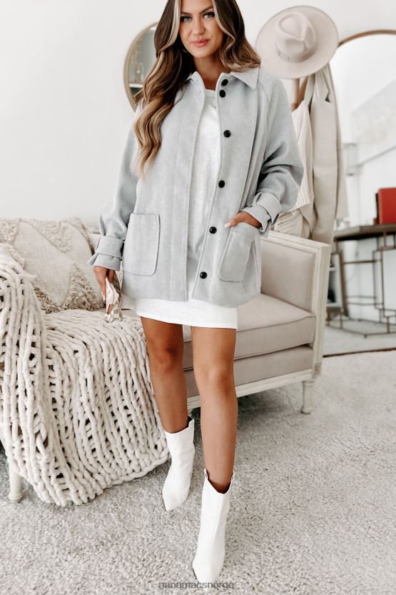 grå NanaMacs ser nettstedene børstet fleece pels 402NJ03787