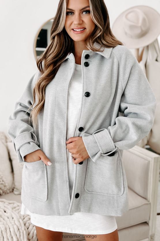 grå NanaMacs ser nettstedene børstet fleece pels 402NJ03787