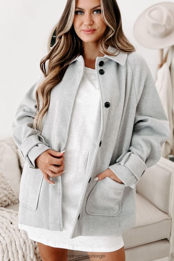 grå NanaMacs ser nettstedene børstet fleece pels 402NJ03787