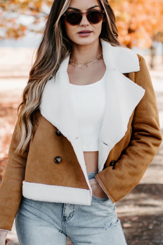 kamel NanaMacs western sunset faux shearling jakke 402NJ03806