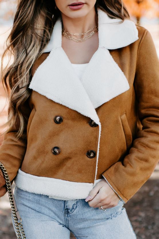 kamel NanaMacs western sunset faux shearling jakke 402NJ03806