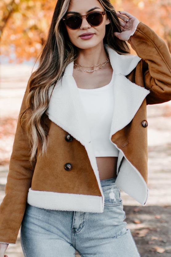 kamel NanaMacs western sunset faux shearling jakke 402NJ03806