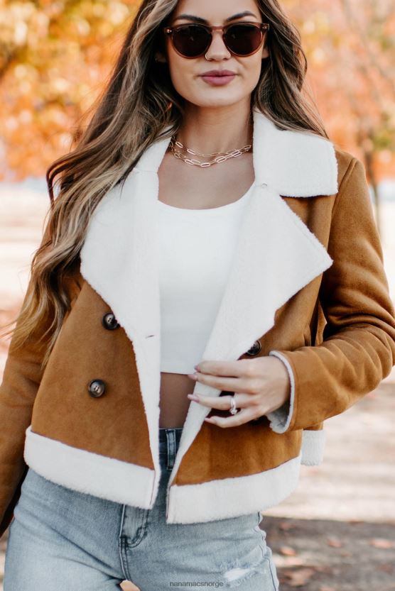 kamel NanaMacs western sunset faux shearling jakke 402NJ03806