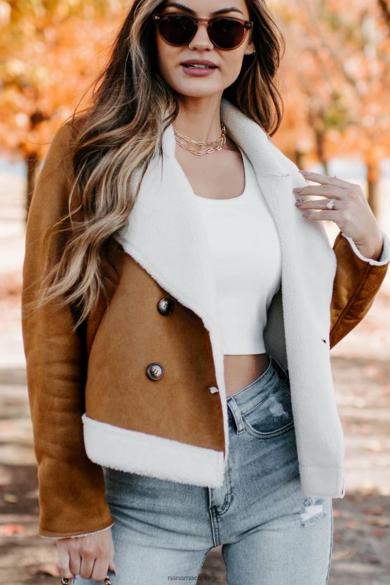 kamel NanaMacs western sunset faux shearling jakke 402NJ03806