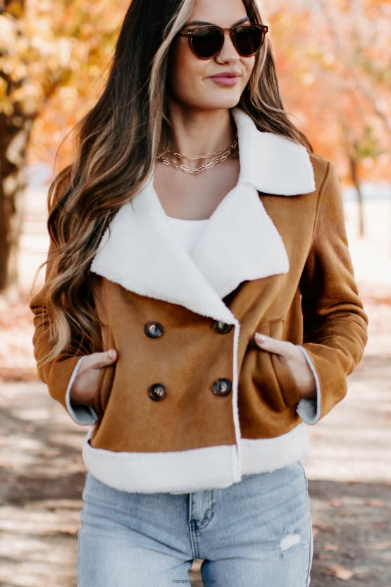 kamel NanaMacs western sunset faux shearling jakke 402NJ03806