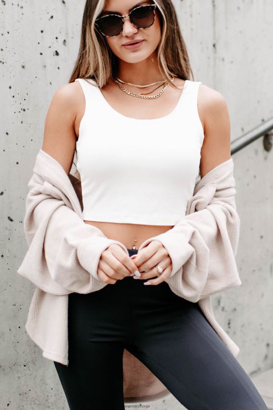 beige NanaMacs briljant basic ribbet fleece sjacket 402NJ01777