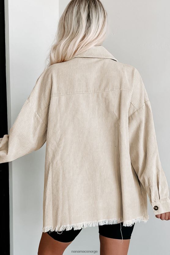 ecru NanaMacs passerer cordfløyelshacket 402NJ03687