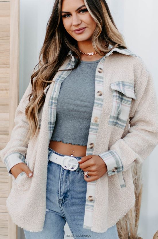 krem NanaMacs overtar sherpa rutete panel sacket 402NJ03672