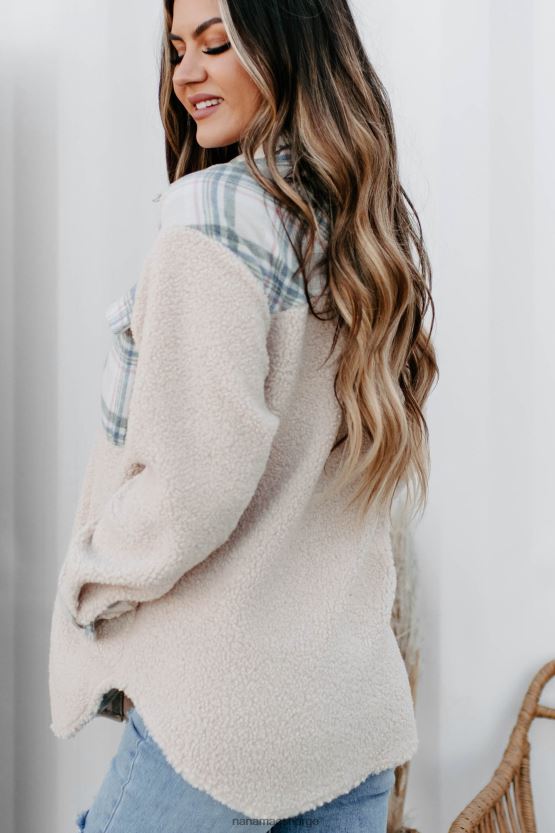 krem NanaMacs overtar sherpa rutete panel sacket 402NJ03672