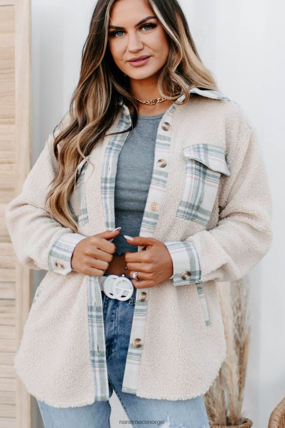 krem NanaMacs overtar sherpa rutete panel sacket 402NJ03672