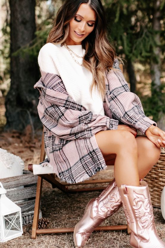 lilla NanaMacs gå seg vill pledd shacket 402NJ03710