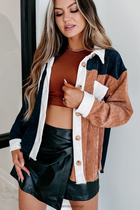 marinen NanaMacs ingen dårlige vibber colorblock cordfløyelshacket 402NJ01766