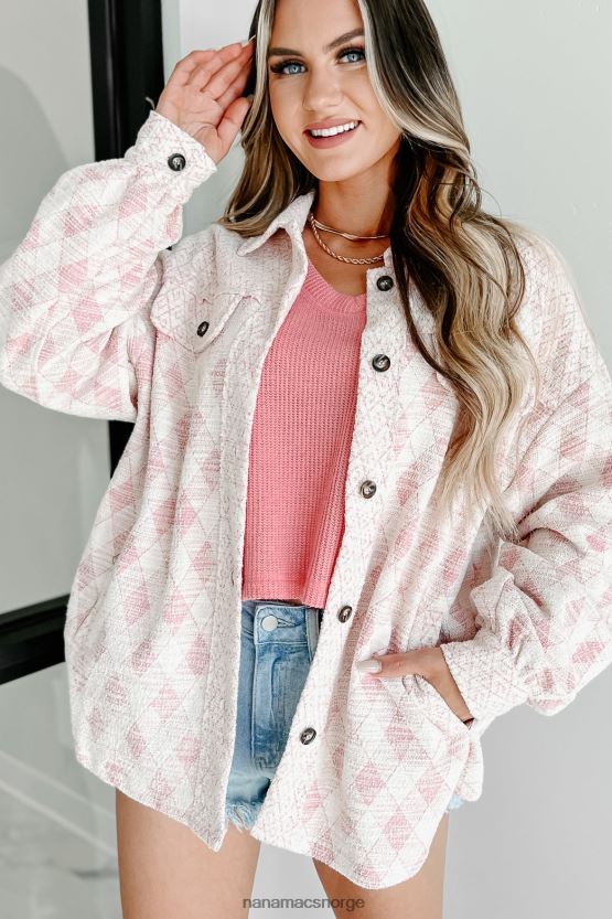 rosa NanaMacs kom hjem mønstret shacket 402NJ03670