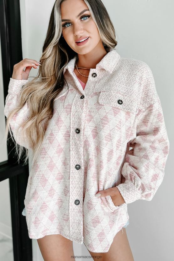 rosa NanaMacs kom hjem mønstret shacket 402NJ03670