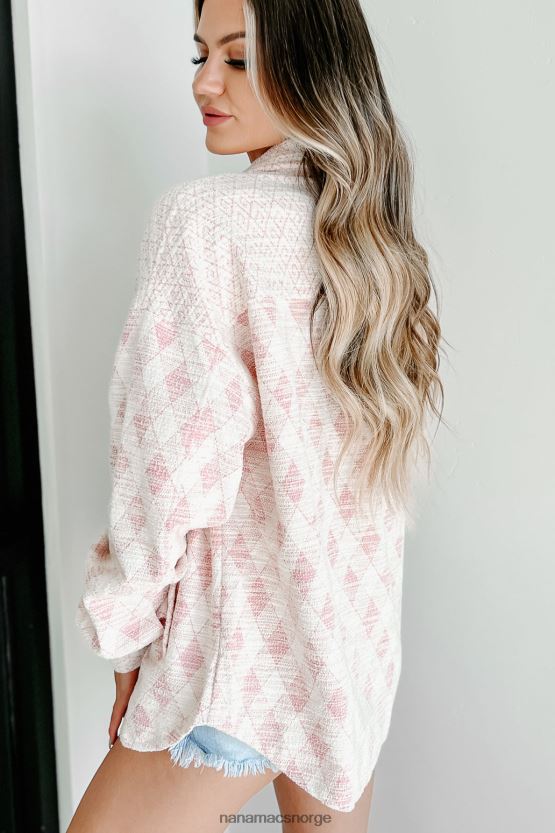 rosa NanaMacs kom hjem mønstret shacket 402NJ03670