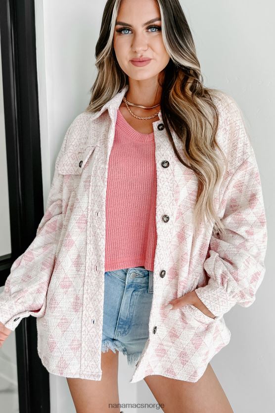 rosa NanaMacs kom hjem mønstret shacket 402NJ03670