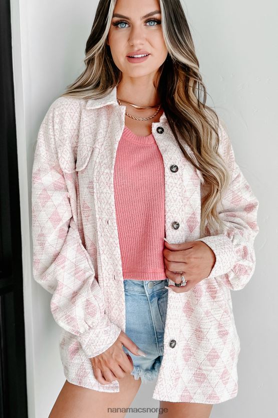 rosa NanaMacs kom hjem mønstret shacket 402NJ03670