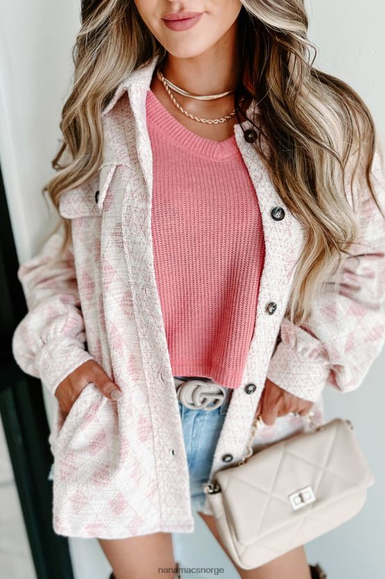 rosa NanaMacs kom hjem mønstret shacket 402NJ03670