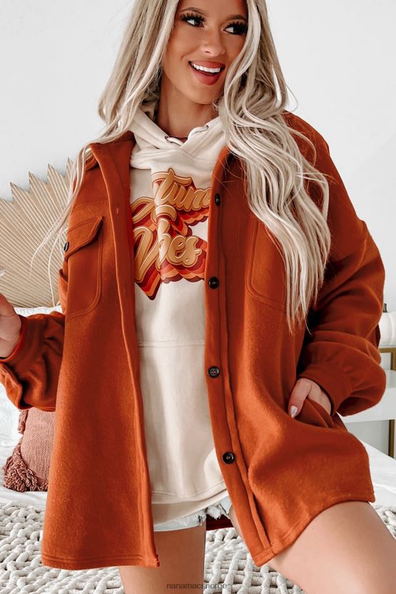 rust NanaMacs om byen button up shacket 402NJ03678