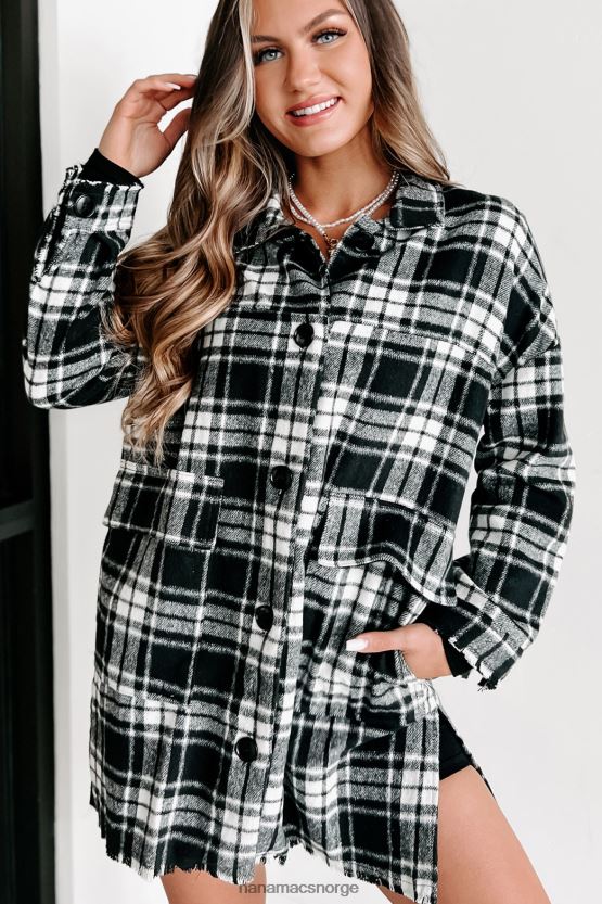 svart NanaMacs få fart på rutete shacket 402NJ03657