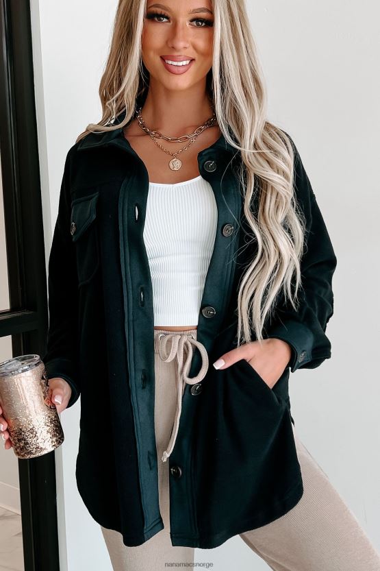 svart NanaMacs koselige bålkvelder overdimensjonert fleecehytte 402NJ03718