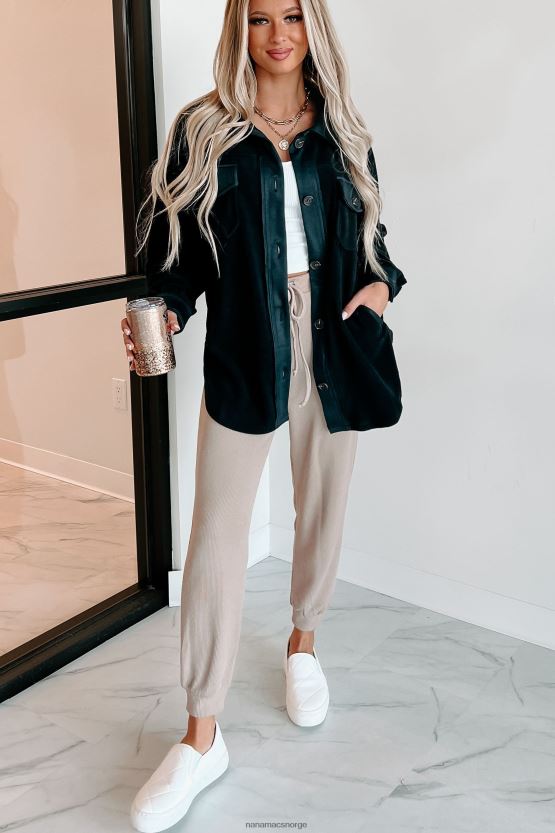 svart NanaMacs koselige bålkvelder overdimensjonert fleecehytte 402NJ03718