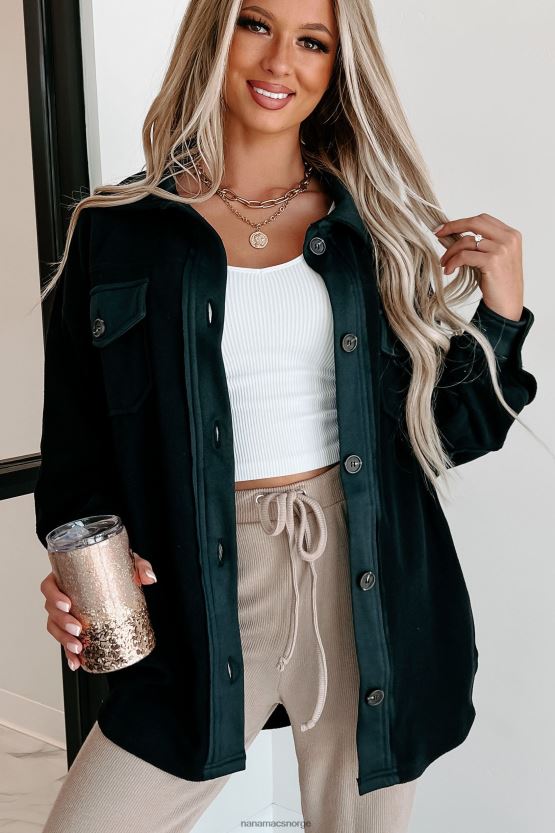 svart NanaMacs koselige bålkvelder overdimensjonert fleecehytte 402NJ03718