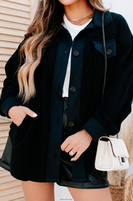 svart NanaMacs koselige bålkvelder overdimensjonert fleecehytte 402NJ03718