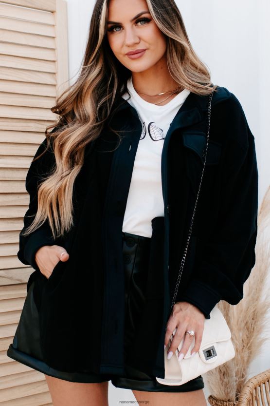 svart NanaMacs koselige bålkvelder overdimensjonert fleecehytte 402NJ03718