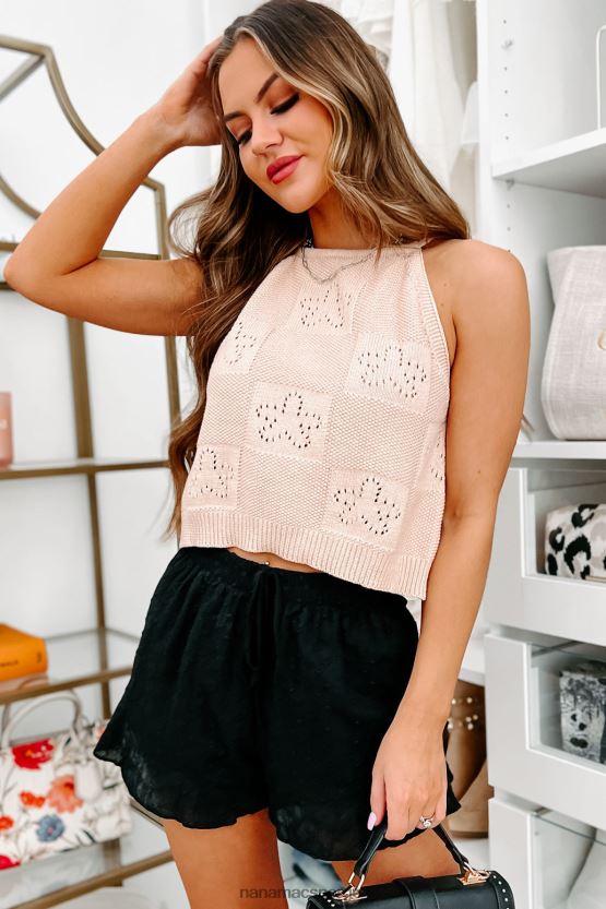 fersken NanaMacs mid-sommer minner strikk halter neck tank 402NJ01692