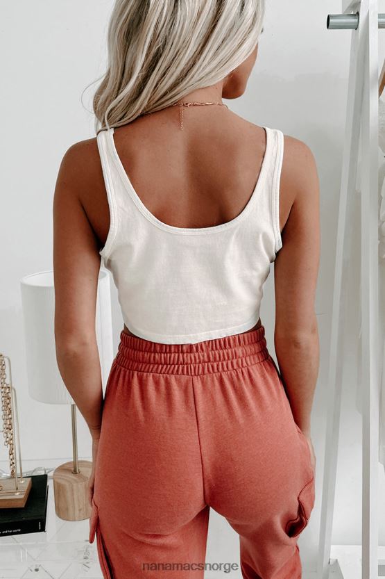 fransk vanilje NanaMacs scoop neck crop tank 402NJ0559