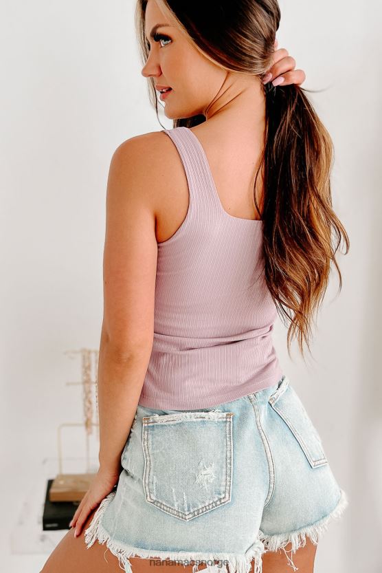 lilla NanaMacs keep it easy brami tanktop med firkantet hals 402NJ0534