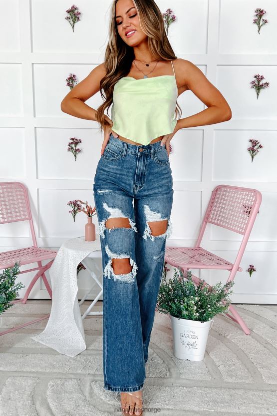 pistasj NanaMacs fruktbar fremtid sateng cowl hals frukt print tank 402NJ0914