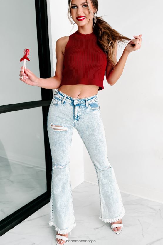 rød NanaMacs vil underverker aldri slutte beskjære genser tank 402NJ01237